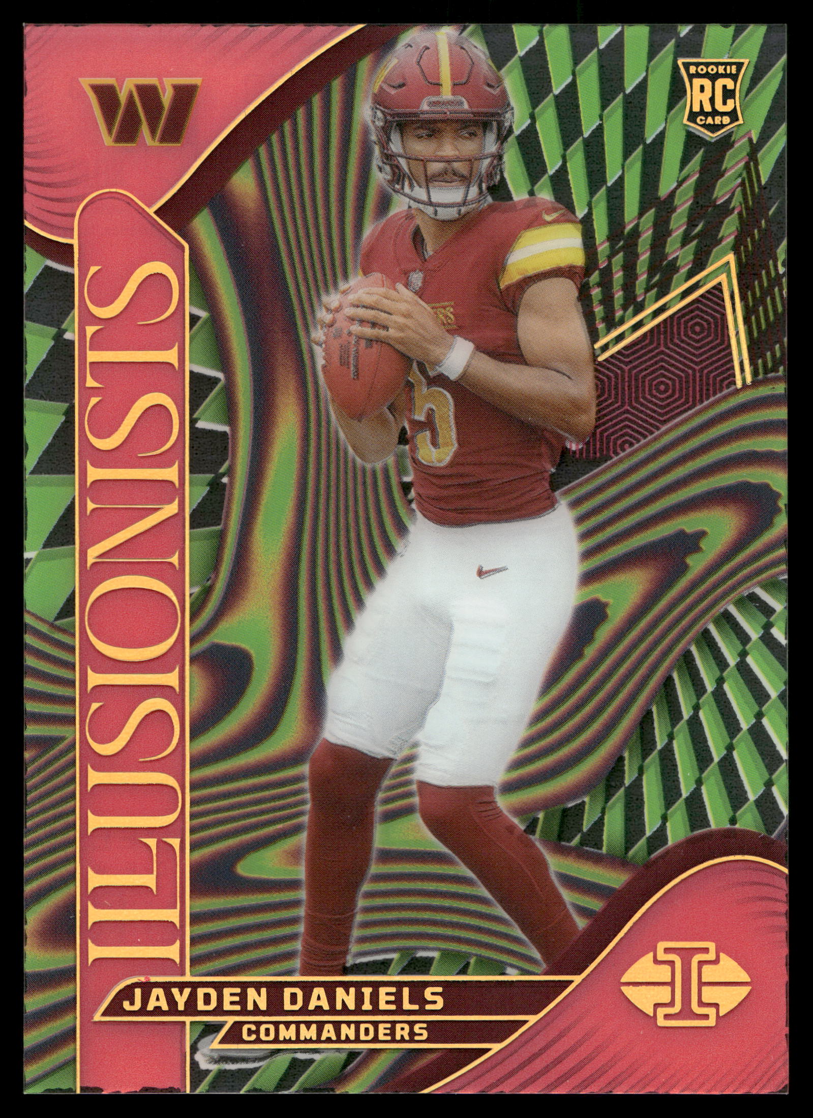2024 Panini Illusions Football Pink Jayden Daniels #3 SGC 8