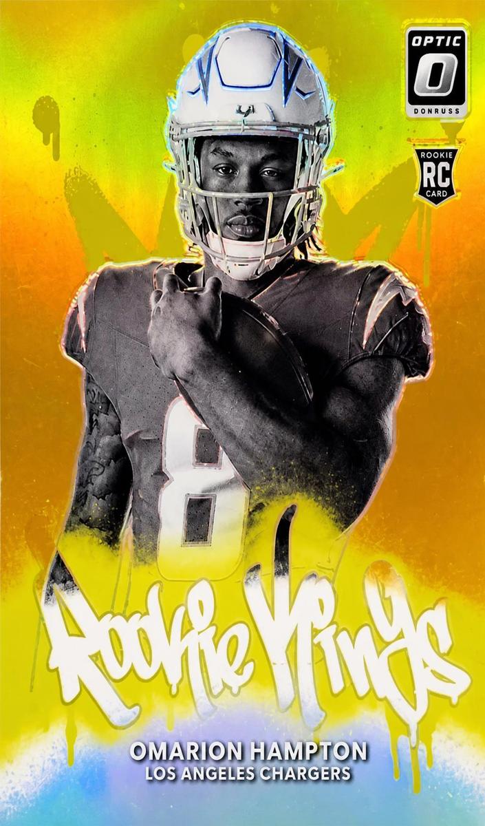 2025 Donruss Optic Football Gold Omarion Hampton #12
