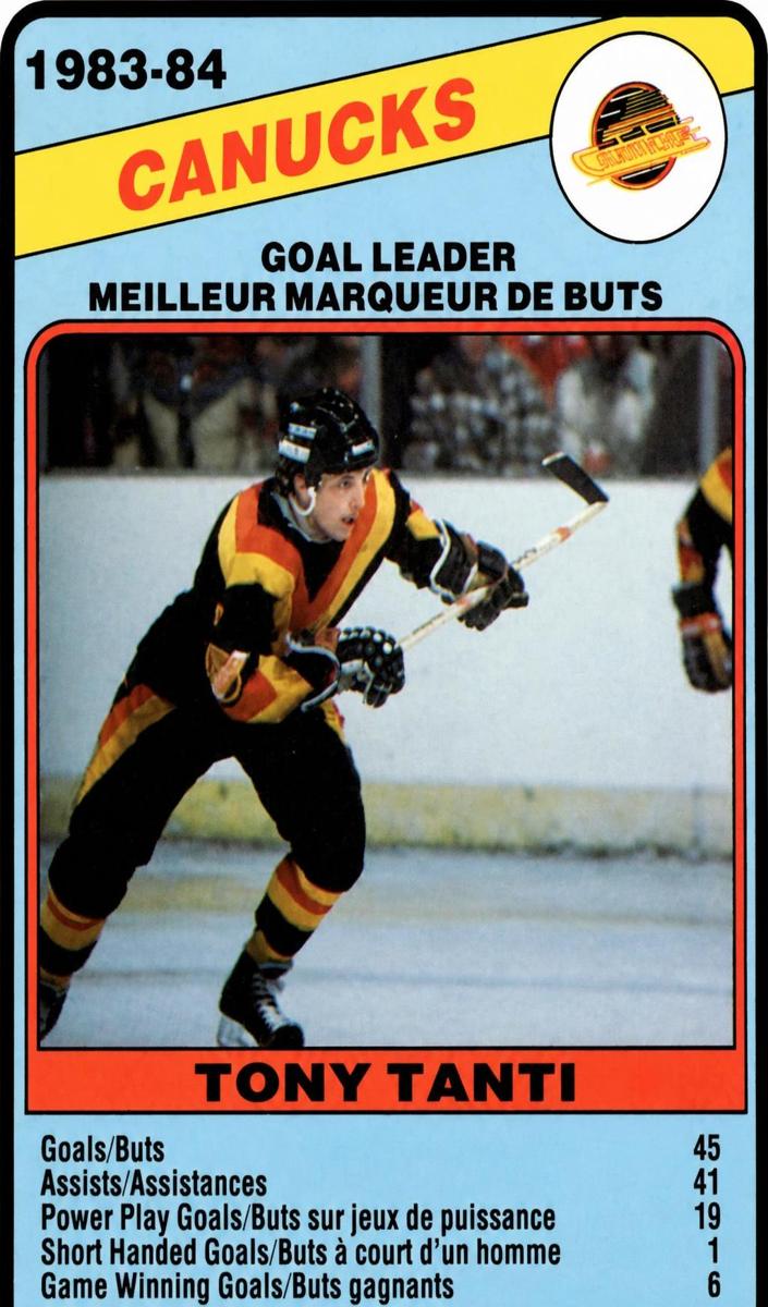 1984 O-Pee-Chee Hockey Tony Tanti #369