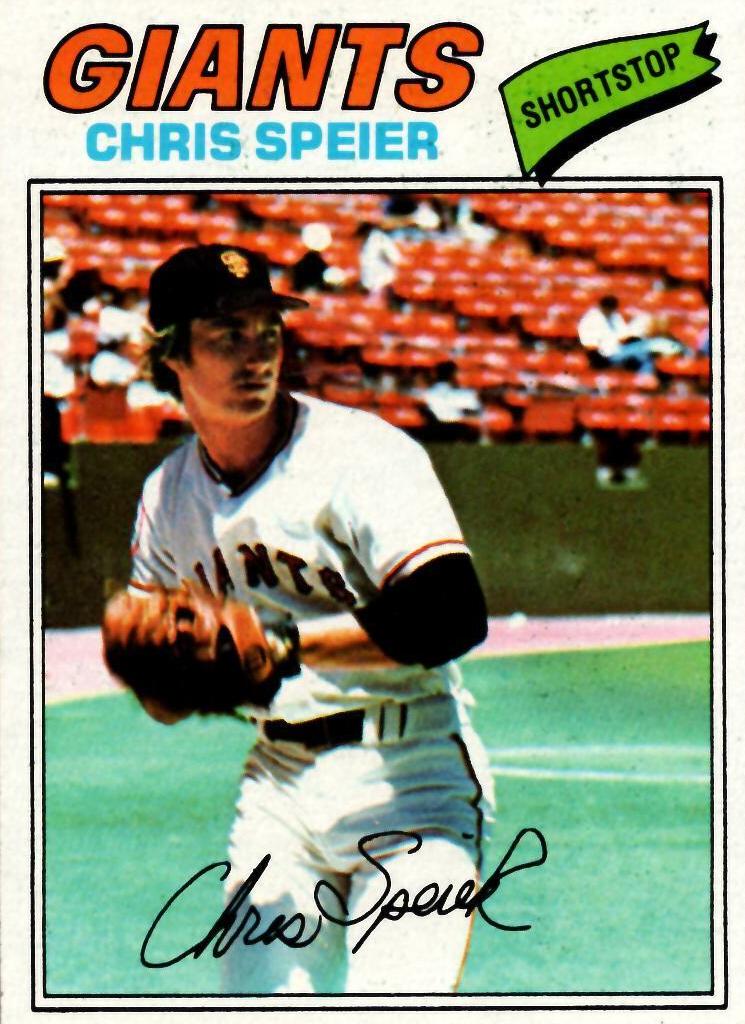 1977 Topps Baseball Chris Speier #515 PSA 9