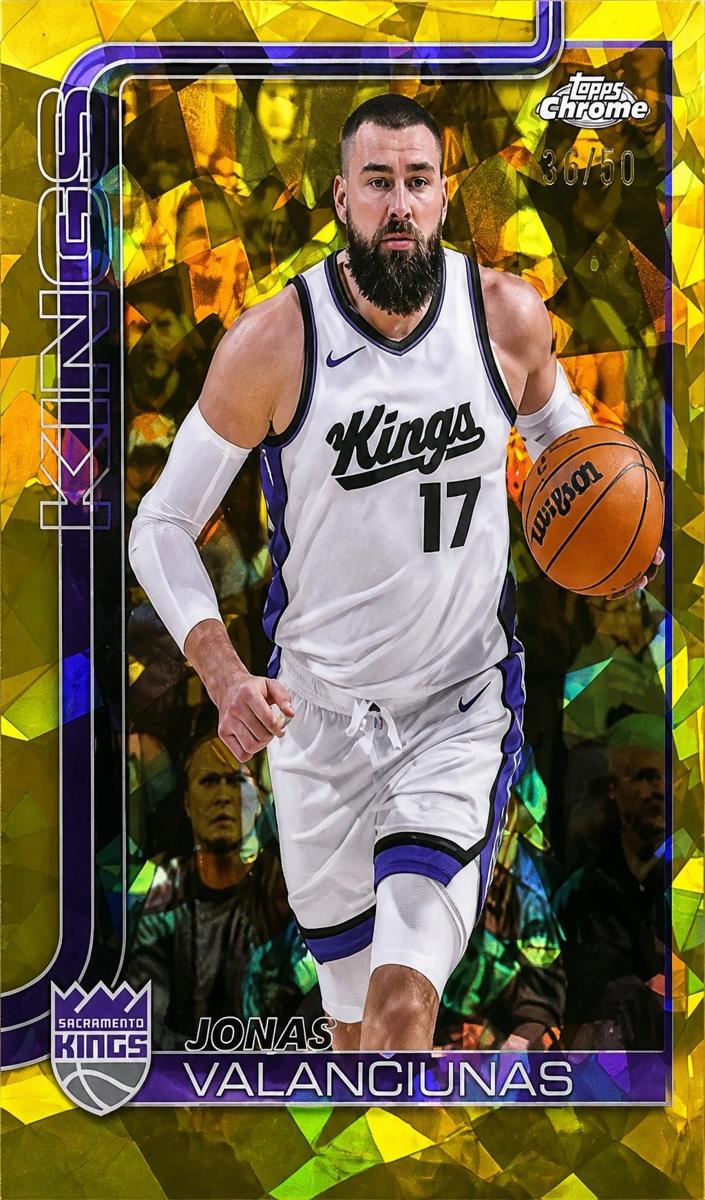 2025 Topps Chrome Sapphire Basketball Gold Jonas Valanciunas #206 PSA 9