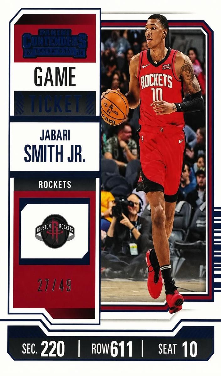 2023 Panini Contenders Basketball Blue Game Ticket Jabari Smith Jr. #88