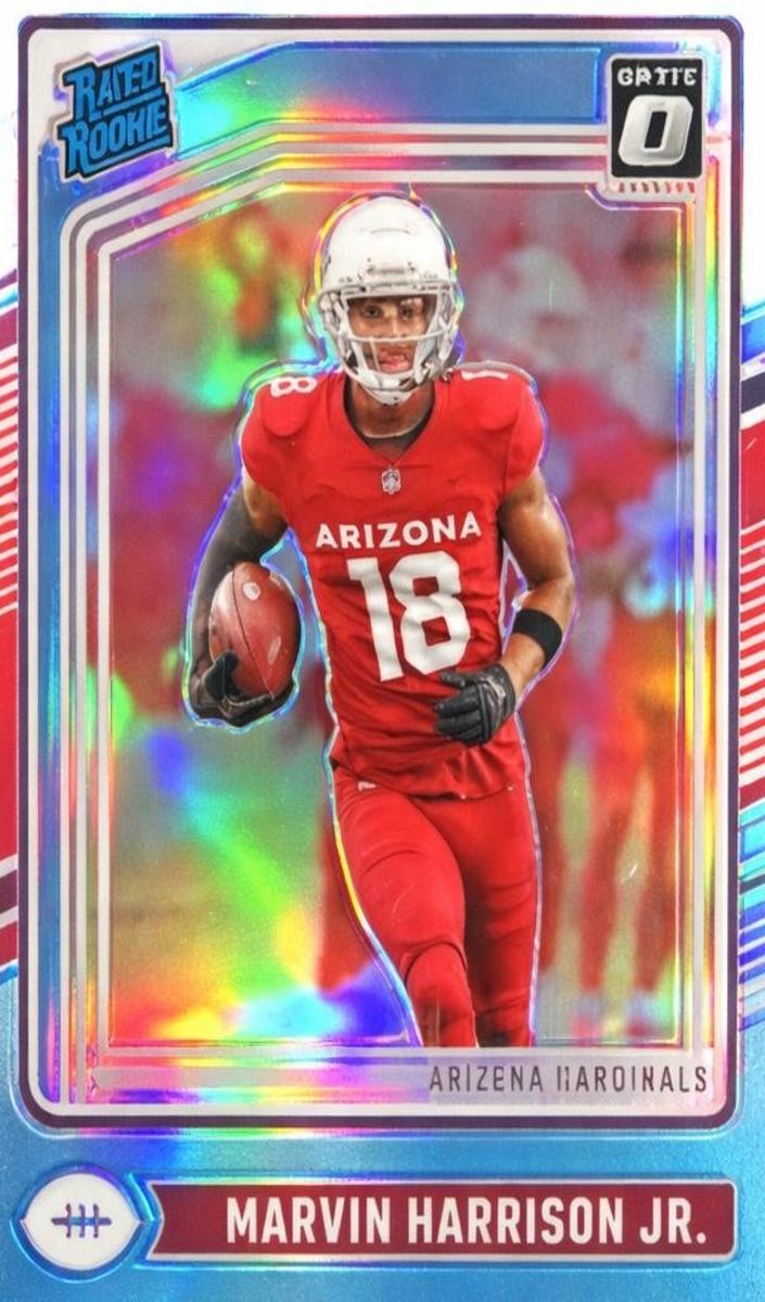 2024 Donruss Optic Football Aqua Marvin Harrison Jr. #276 PSA 9