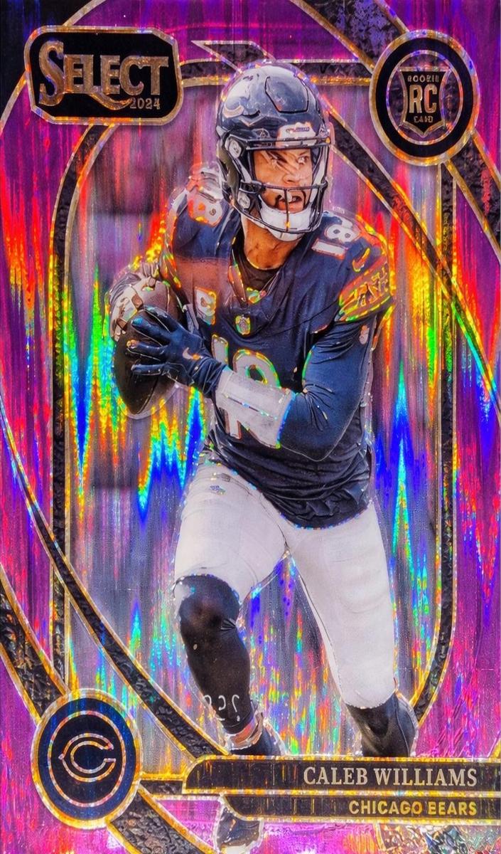 2024 Panini Select Football Purple Shock Caleb Williams #216