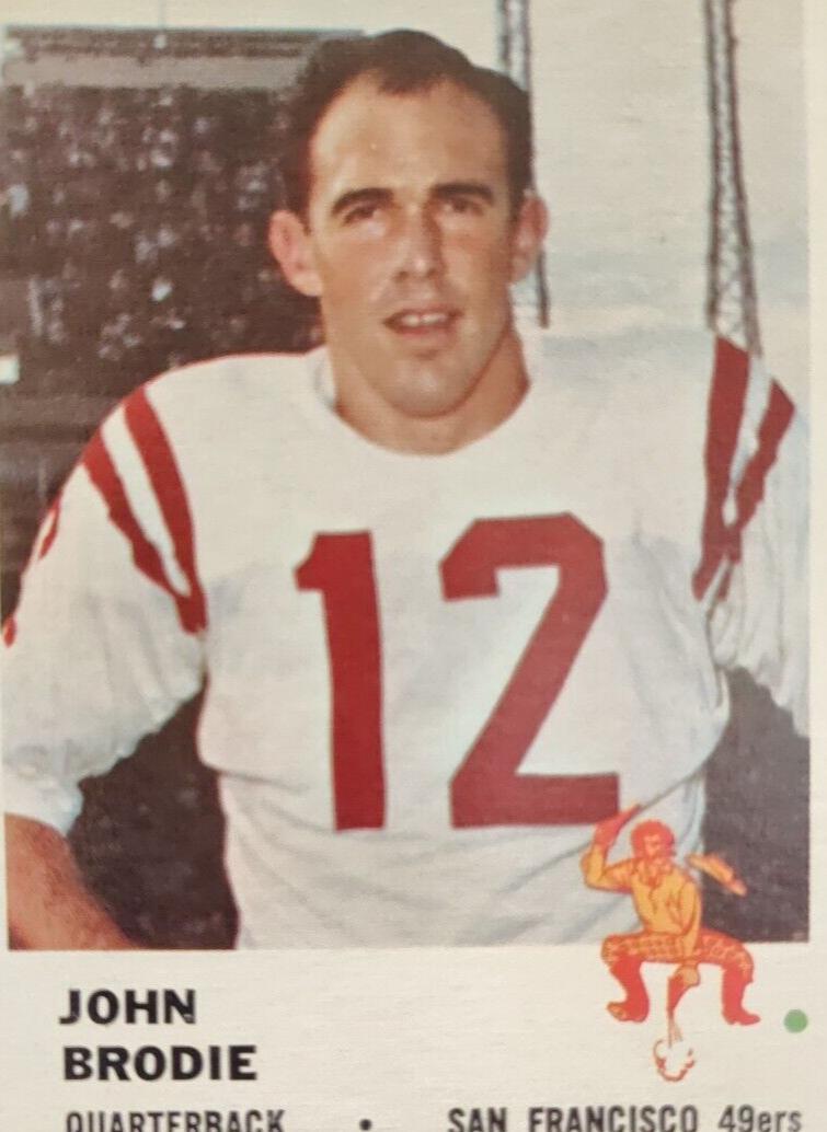 1961 Fleer Football John Brodie #59