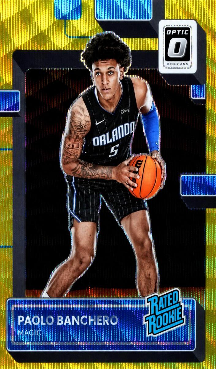 2022 Donruss Optic Basketball Gold Wave Paolo Banchero #221 PSA 9