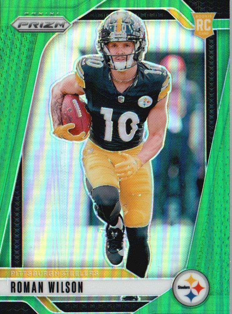 2024 Panini Prizm Football Green Roman Wilson #384