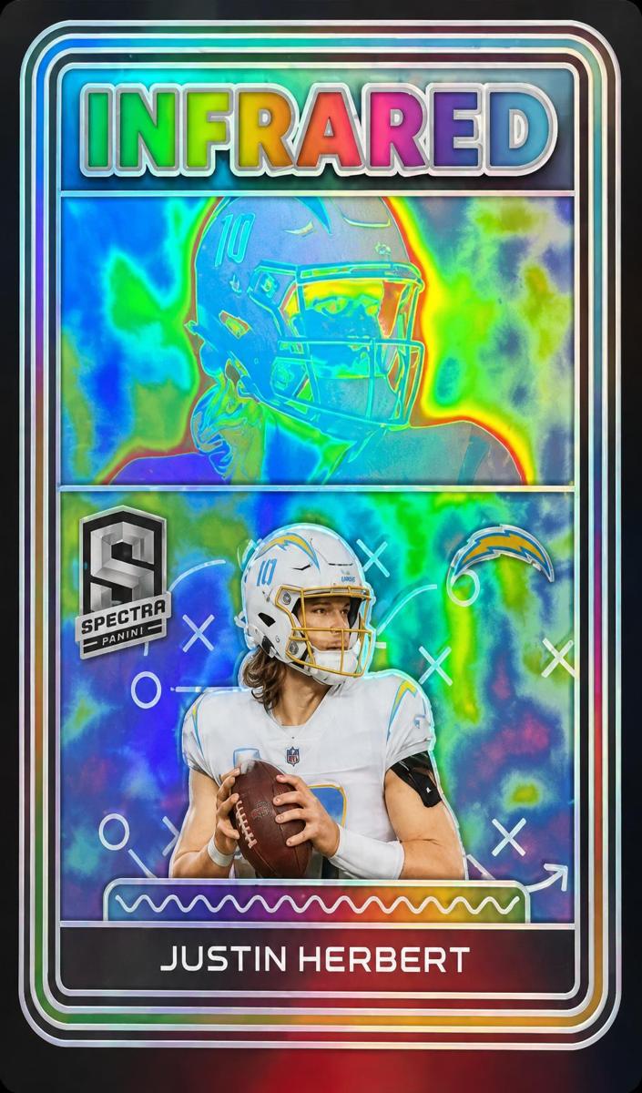 2023 Panini Spectra Football Justin Herbert #I-JHE PSA 8