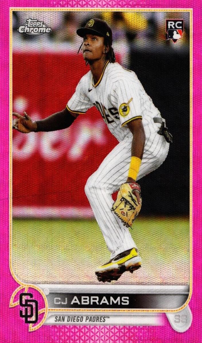 2022 Topps Chrome Update Baseball Pink Wave CJ Abrams #USC3