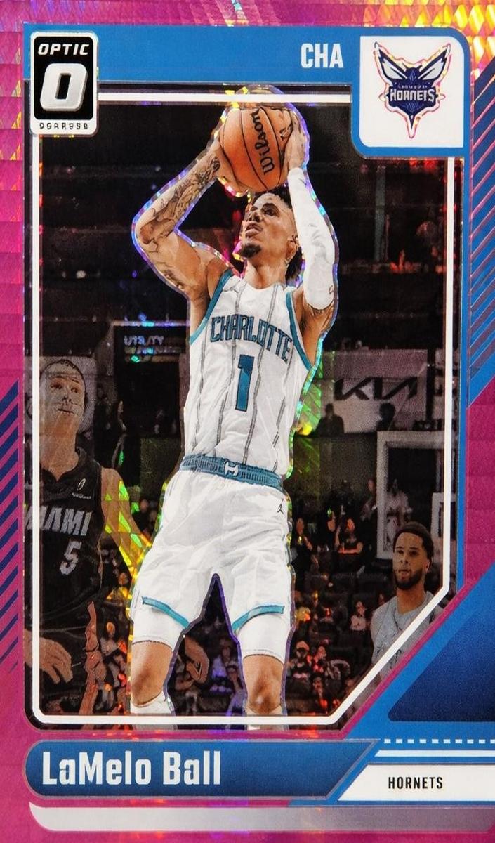 2024 Donruss Optic Basketball Hyper Pink LaMelo Ball #172 PSA 9