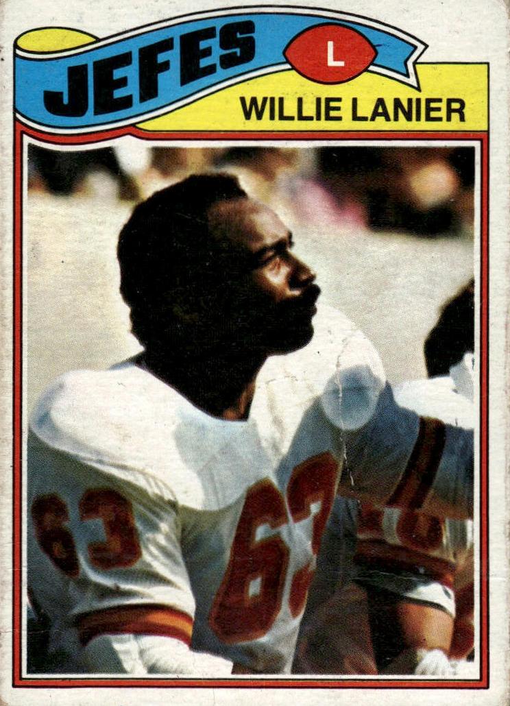 1977 Topps Mexican Football Willie Lanier #155