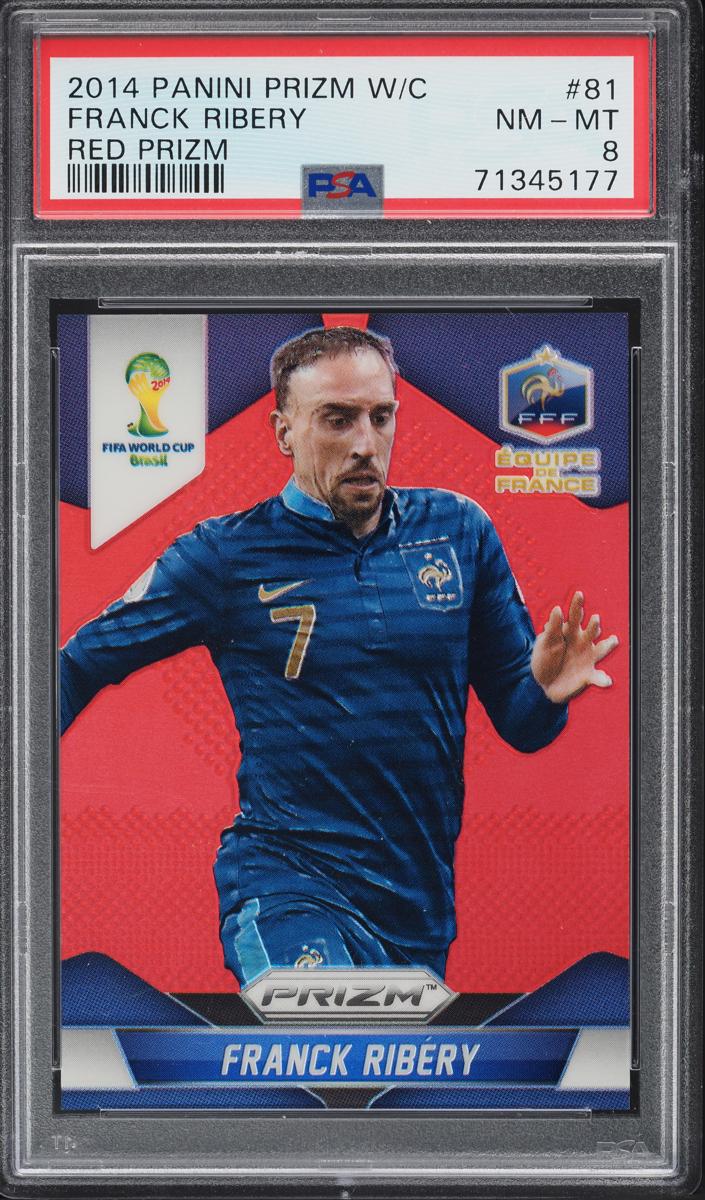 2014 Panini Prizm World Cup Soccer Red Franck Ribery #81 PSA 8