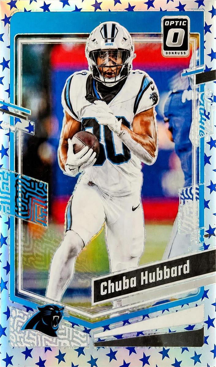 2023 Donruss Optic Football Stars Chuba Hubbard #27 PSA 9