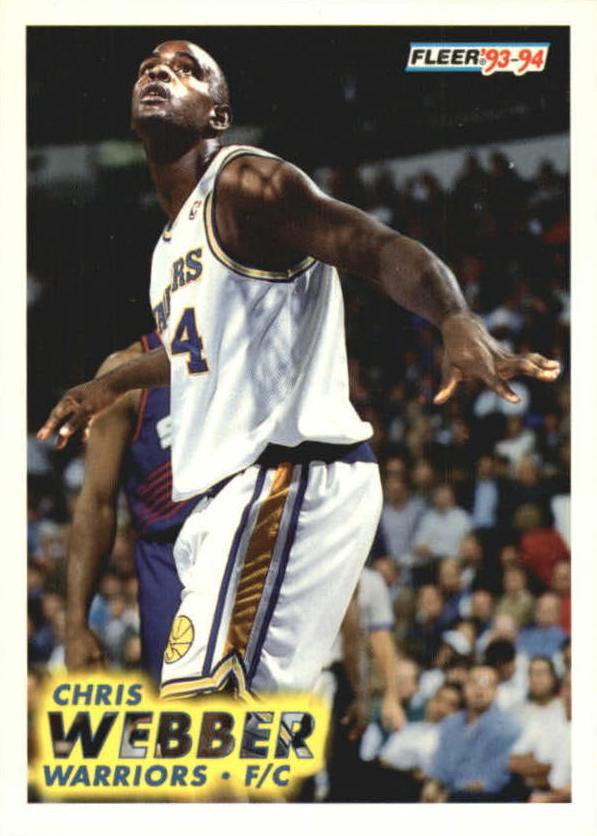 1993 Fleer Basketball Chris Webber #292