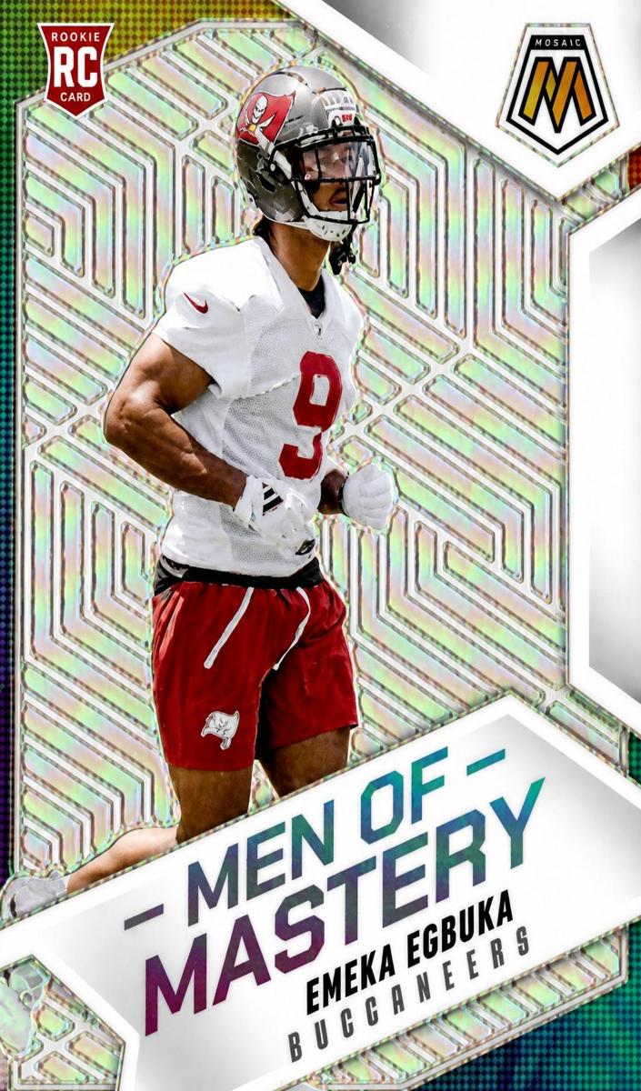 2025 Panini Mosaic Football Silver Emeka Egbuka #15