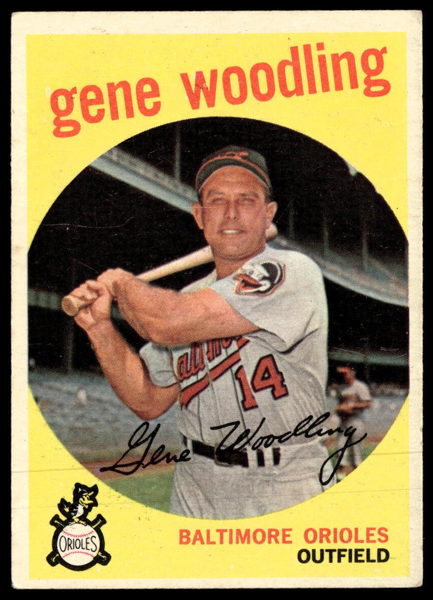 1959 Topps Baseball Gene Woodling #170