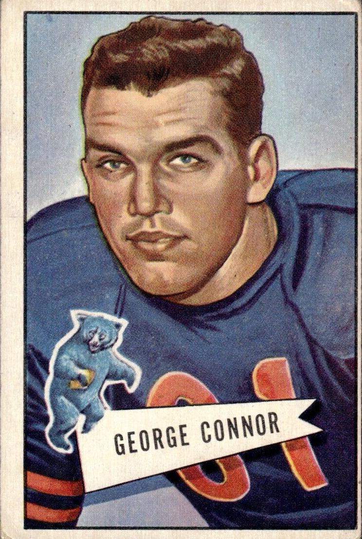 1952 Bowman Large Football George Connor #19 PSA 7