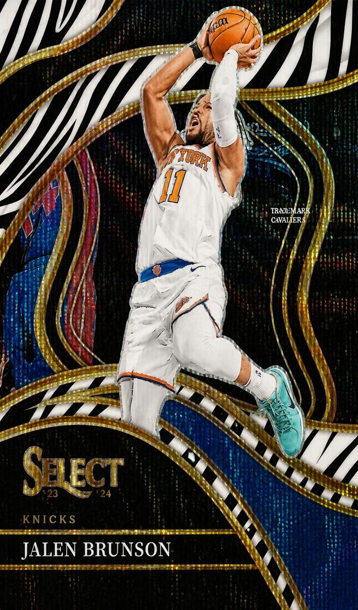 2023 Panini Select Basketball Zebra Jalen Brunson #207 SGC 10