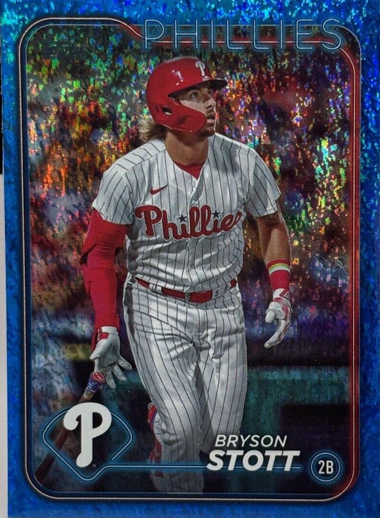 2024 Topps Baseball Blue Foil Bryce Harper #200 PSA 9