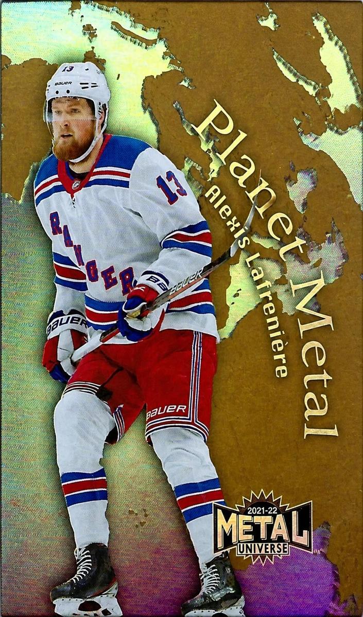 2021 Skybox Metal Universe Hockey Gold Alexis Lafreniere #PM-14