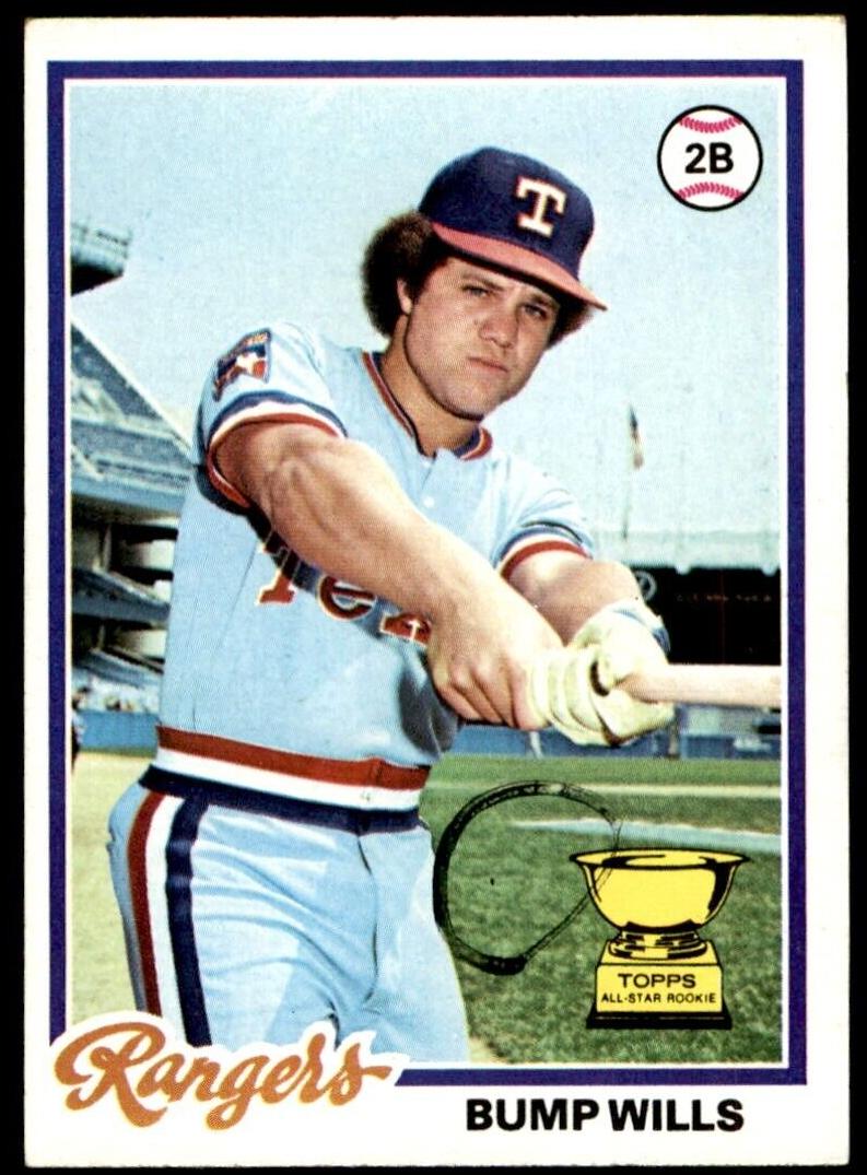 1978 Topps Baseball Bump Wills #23 PSA 9