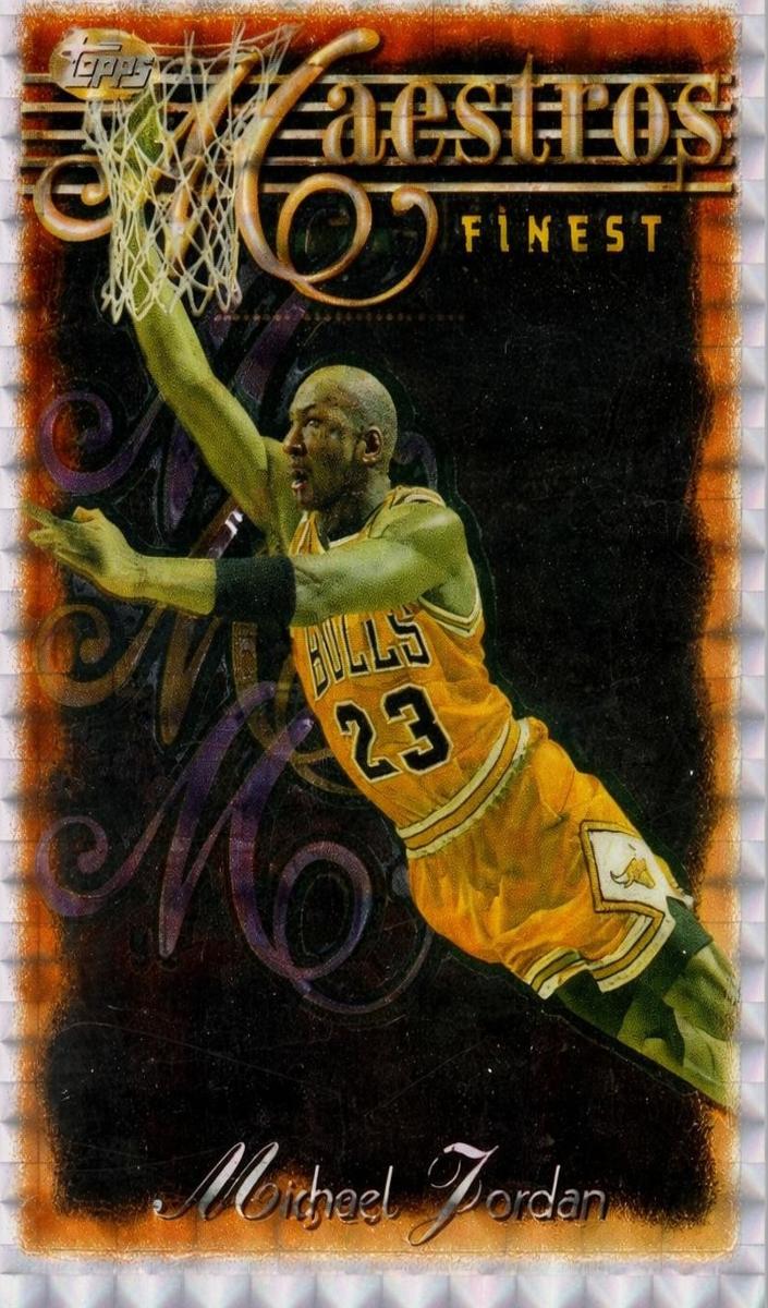 1996 Topps Finest Basketball Refractor Michael Jordan #127