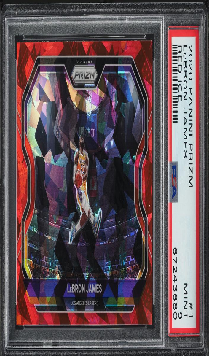 2020 Panini Prizm Basketball Red Ice LeBron James #1