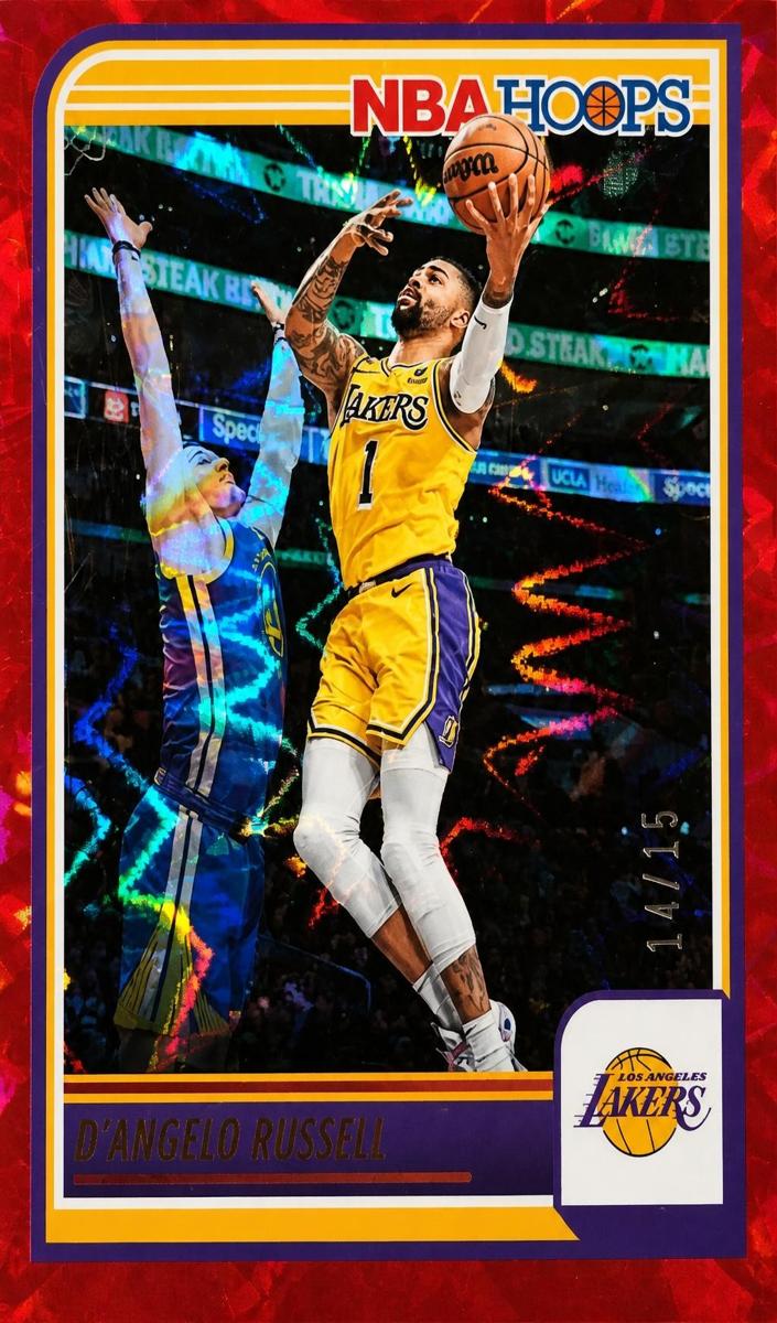 2023 Panini Hoops Basketball Red Explosion D'Angelo Russell #140