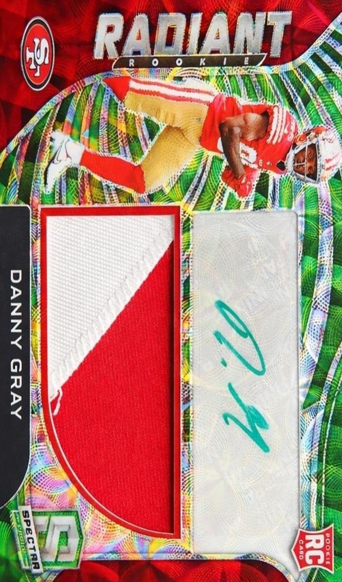 2022 Panini Spectra Football Neon Green Danny Gray #RAD-DGR