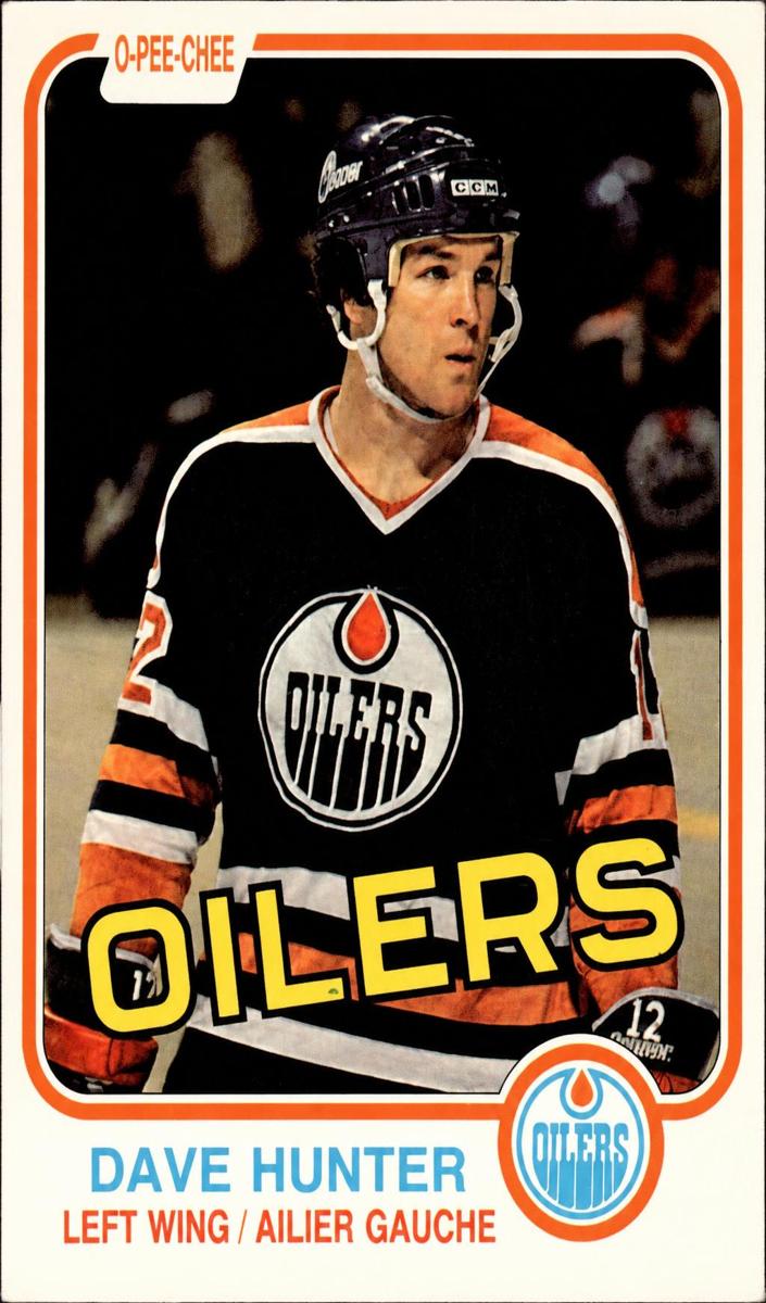1981 O-Pee-Chee Hockey Dave Hunter #115
