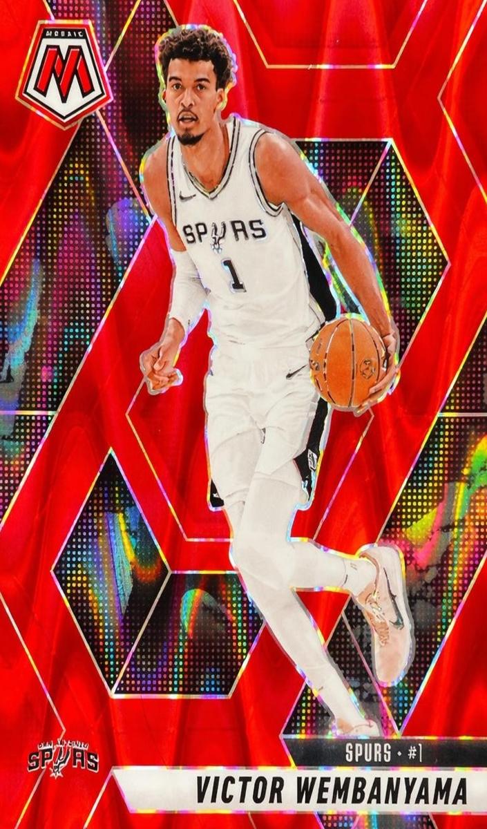 2024 Panini Mosaic Basketball Red Seismic Victor Wembanyama #31 PSA 10