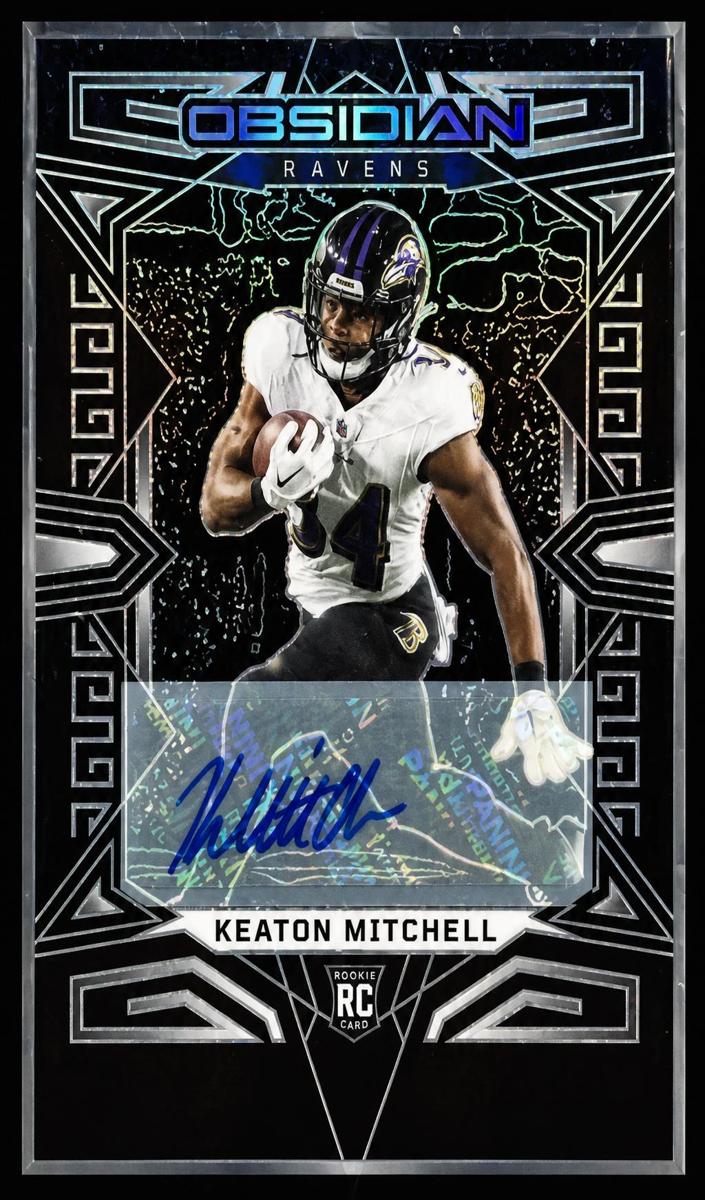 2023 Panini Obsidian Football Keaton Mitchell #106