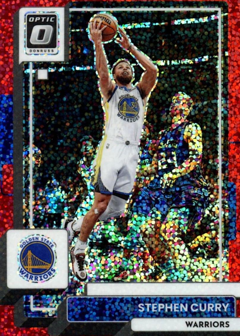 2022 Donruss Optic Basketball Red Sparkle Stephen Curry #96 PSA 9