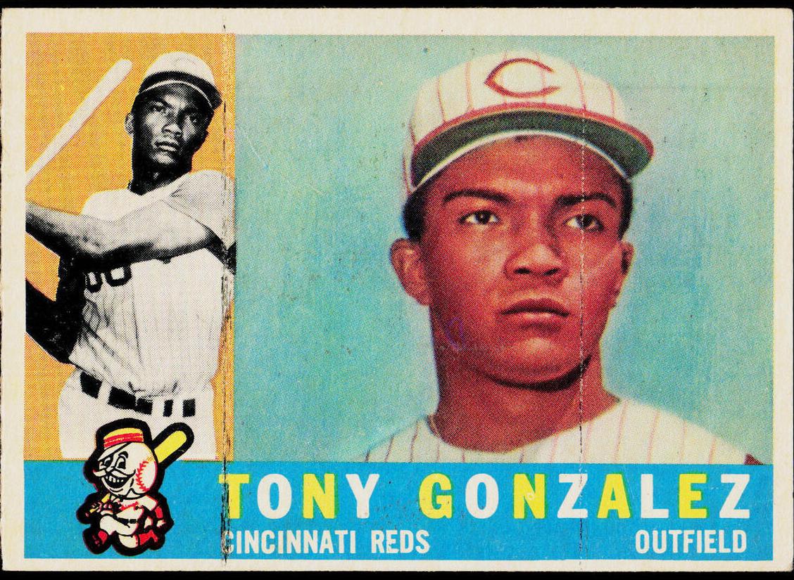 1960 Topps Baseball Tony Gonzalez #518 PSA 7