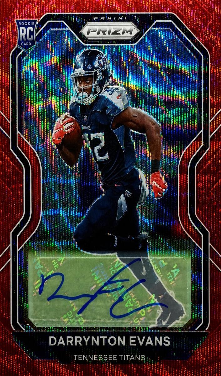 2020 Panini Prizm Football Red Wave Prizm Darrynton Evans #396