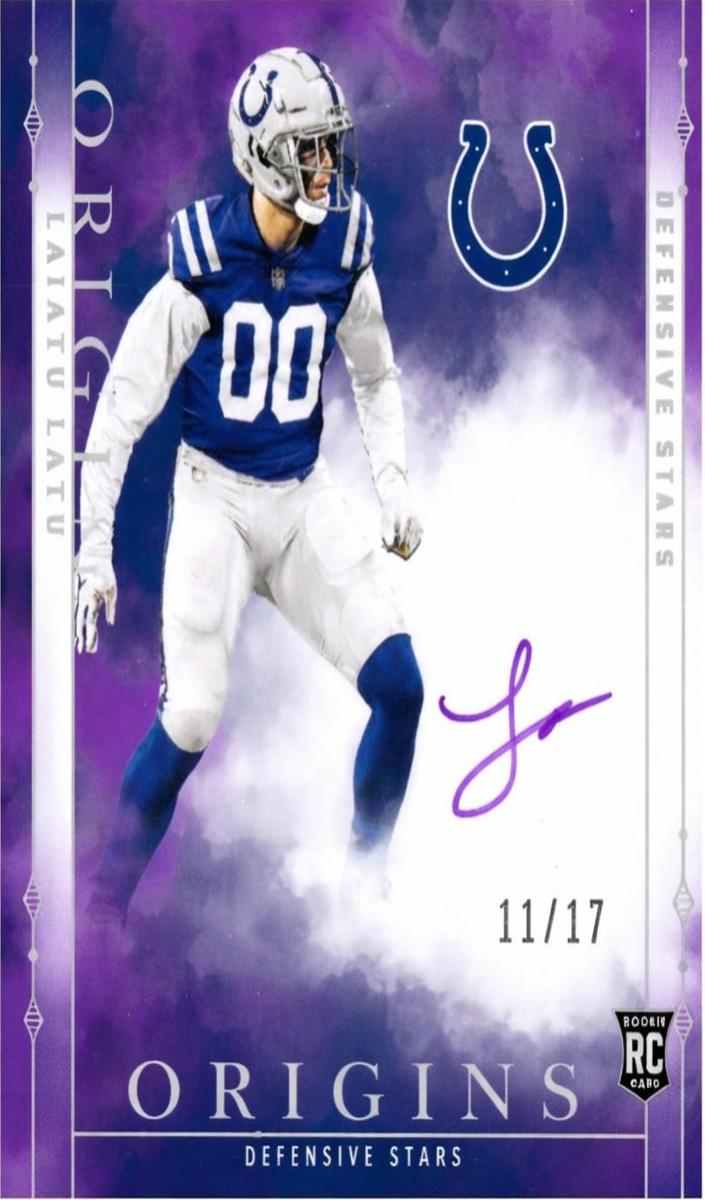 2024 Panini Origins Football Purple Laiatu Latu #DSS-LLA