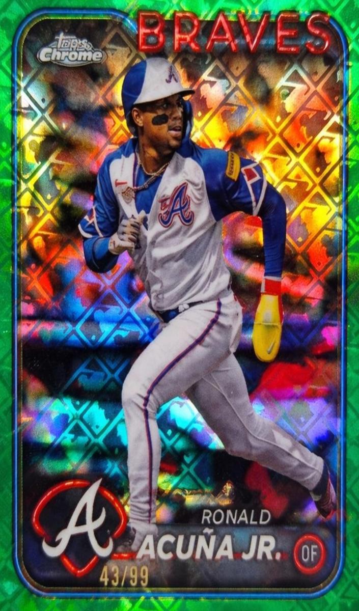 2024 Topps Chrome Logofractor Baseball Green Ronald Acuna Jr. #250