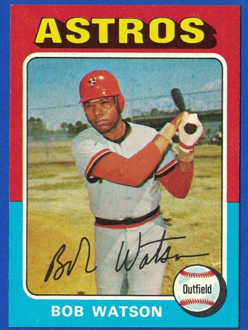 1975 Topps Baseball Bob Watson #227 PSA 8.5