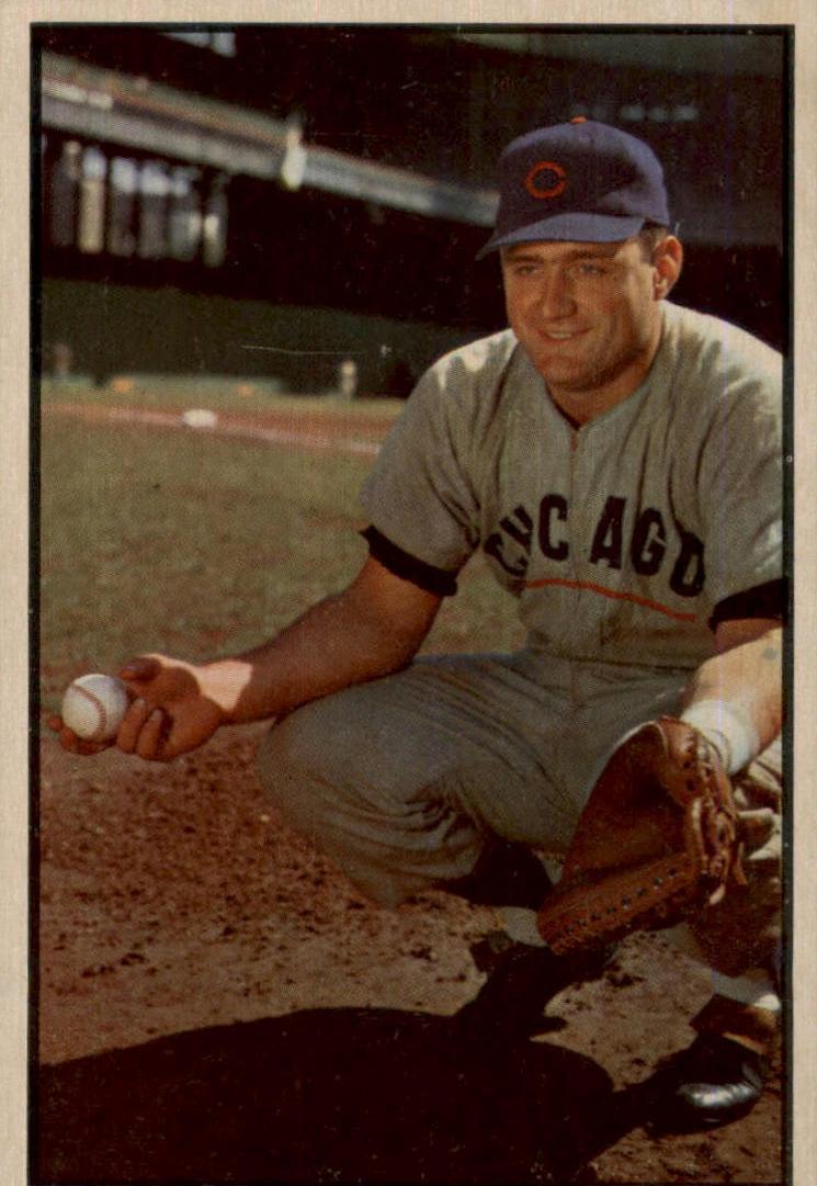 1953 Bowman Color Baseball Harry Chiti #7