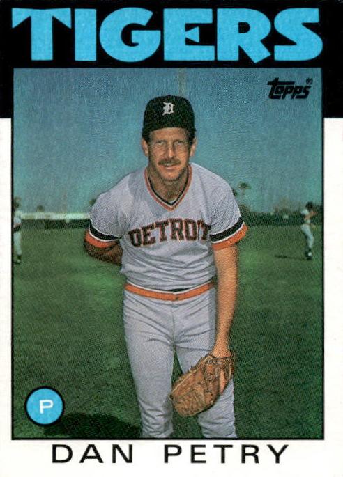 1986 Topps Baseball Dan Petry #540 PSA 9