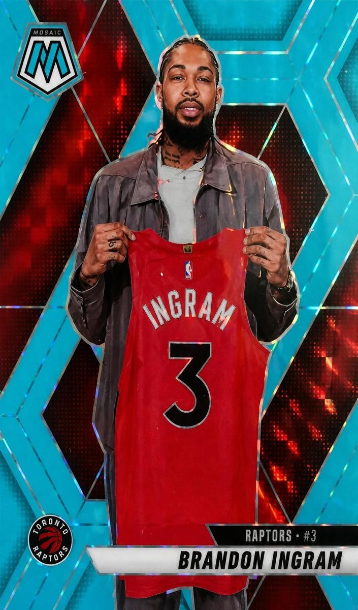 2024 Panini Mosaic Basketball Blue Fluorescent Brandon Ingram #121