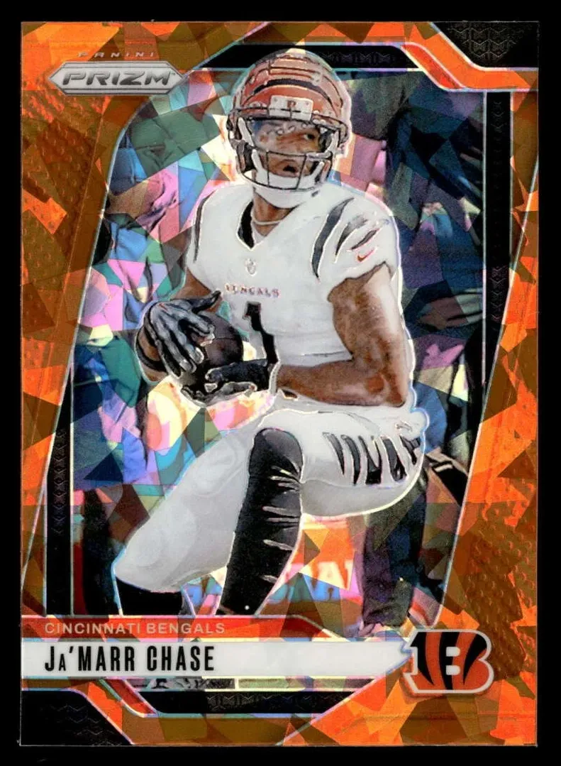 2024 Panini Prizm Football Orange Ice Ja'Marr Chase #57