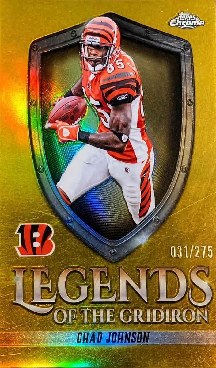 2025 Topps Chrome Football Yellow Refractor Chad Johnson #LOG-28