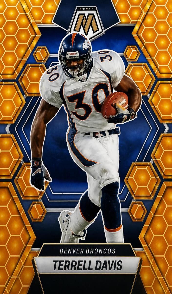 2023 Panini Mosaic Football Honeycomb Terrell Davis #73 PSA 9