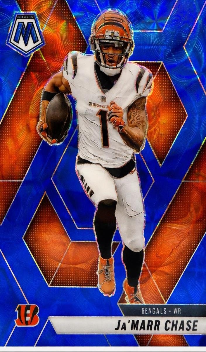 2025 Panini Mosaic Football Blue Scope Ja'Marr Chase #11