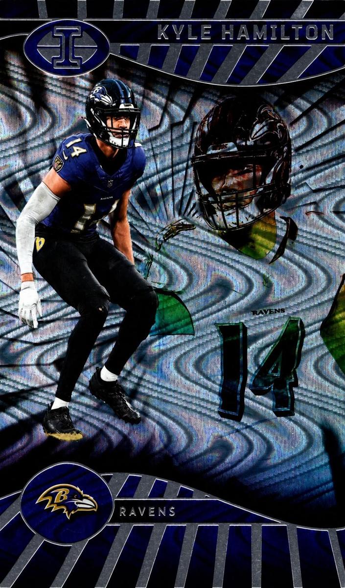 2024 Panini Illusions Football Swirls Trophy Collection Kyle Hamilton #9