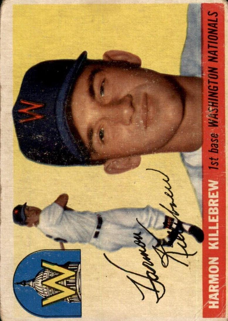 1955 Topps Baseball Harmon Killebrew #124 RAW Ungraded