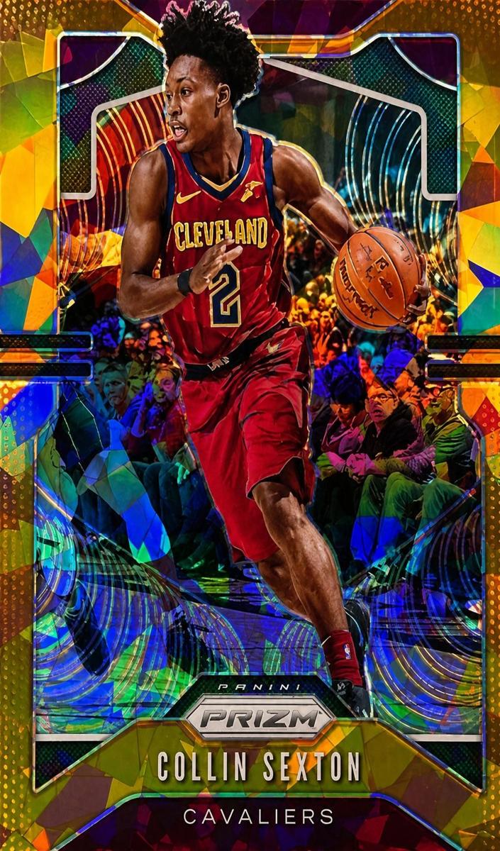 2019 Panini Prizm Basketball Orange Ice Collin Sexton #74 PSA 9