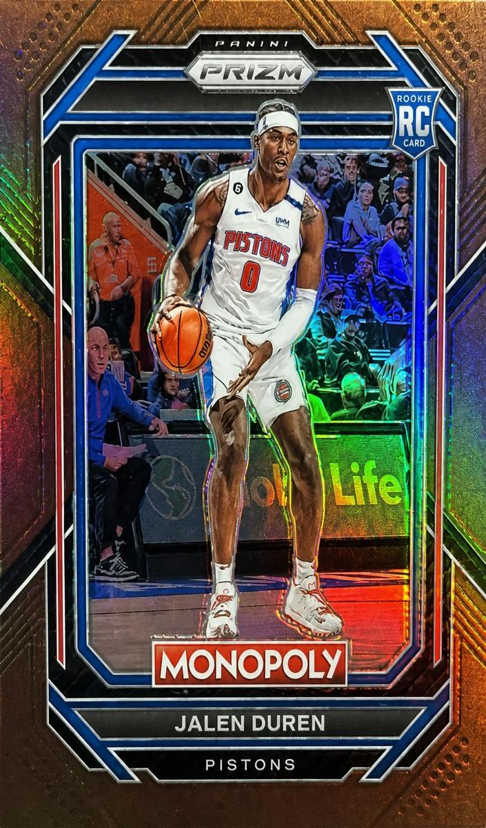 2022 Panini Prizm Monopoly Basketball Brown Jalen Duren #27 PSA 9