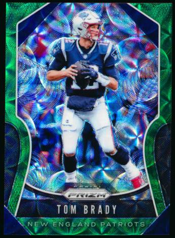 2019 Panini Prizm Football Green Scope Tom Brady #18
